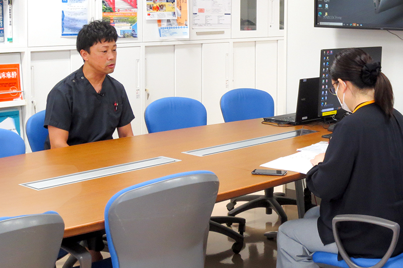 特定行為研修修了看護師の取材風景